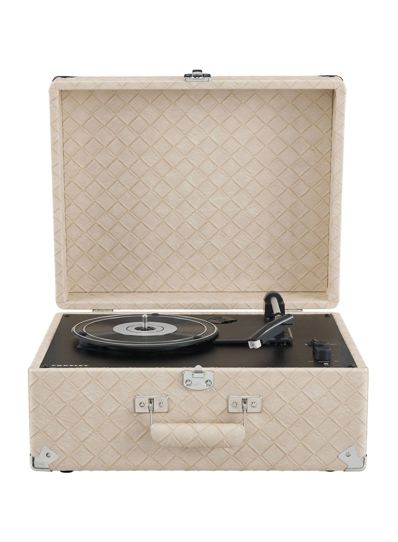 Crosley CR6253B-LT Anthology Vintage 3-Speed Bluetooth in/Out Suitcase Turntable Light Tan