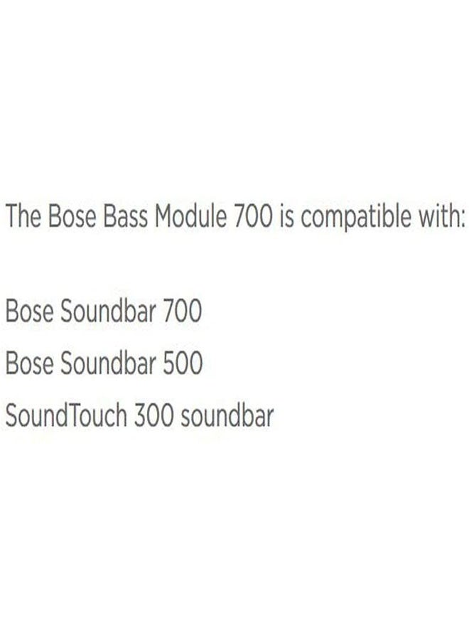 Bose Subwoofer Bass Module 700 White Bass Module 700 White