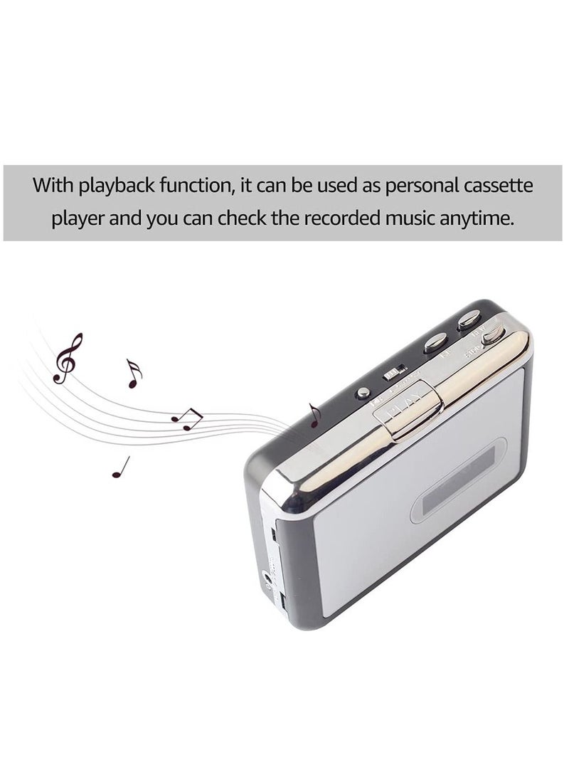 Cassette Tape Music Audio Converter Player Save MP3 File to USB Flash