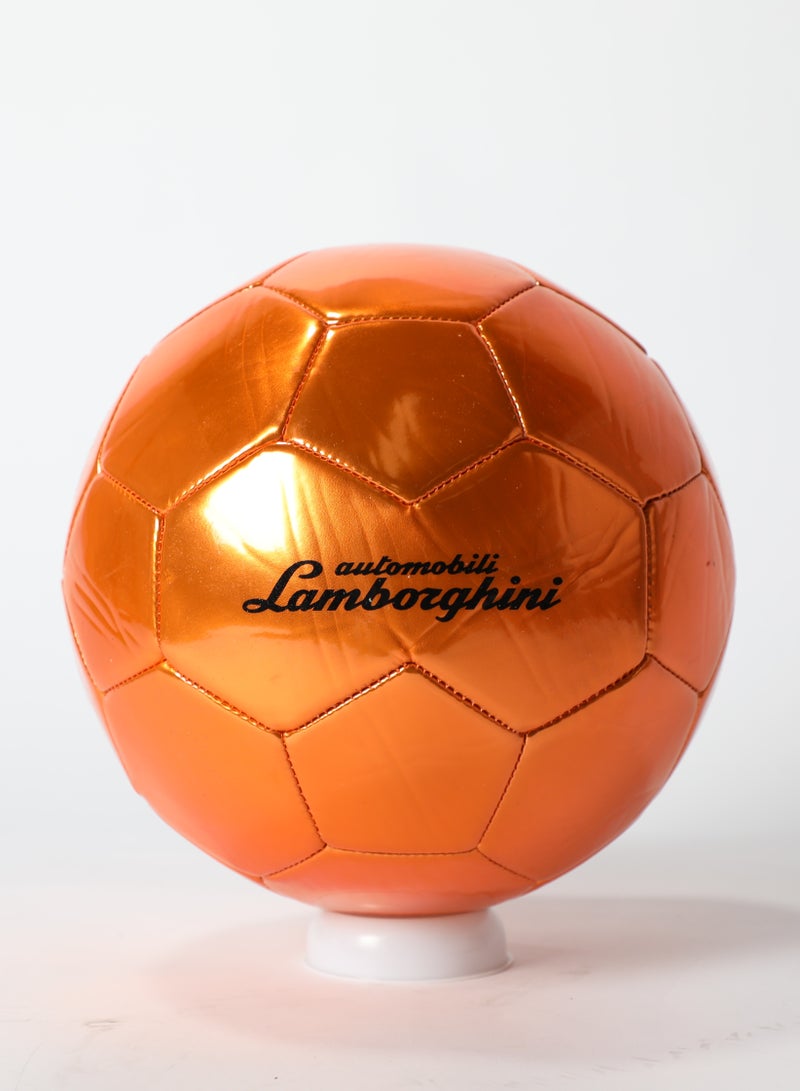 Lamborghini Diamond Pattern PVC Metallic Soccer Ball Size 5, Durable Abrasion-Resistant for 6 Years+