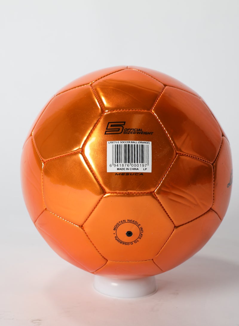 Lamborghini Diamond Pattern PVC Metallic Soccer Ball Size 5, Durable Abrasion-Resistant for 6 Years+