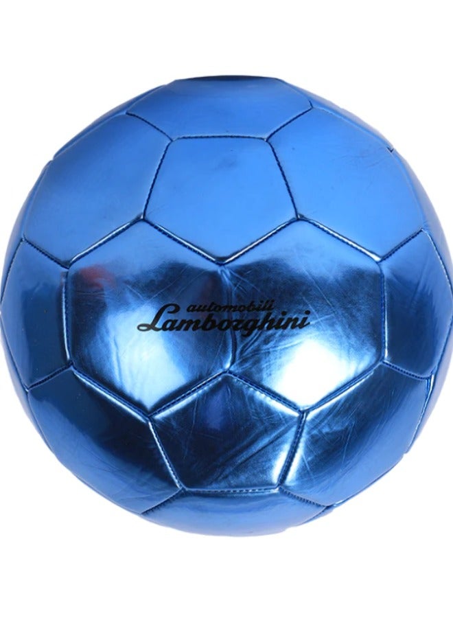 Lamborghini Diamond Pattern PVC Metallic Soccer Ball Size 5, Durable Abrasion-Resistant for 6 Years+