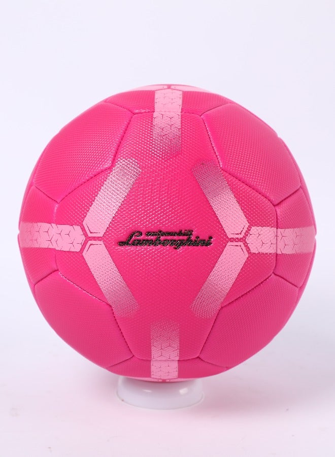 Lamborghini Diamond Texture Soccer Ball Size 5, Machine Stitched Construction, PVC Material, Outdoor Fun, 5 Years+, 22 cm