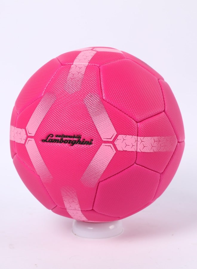 Lamborghini Diamond Texture Soccer Ball Size 5, Machine Stitched Construction, PVC Material, Outdoor Fun, 5 Years+, 22 cm