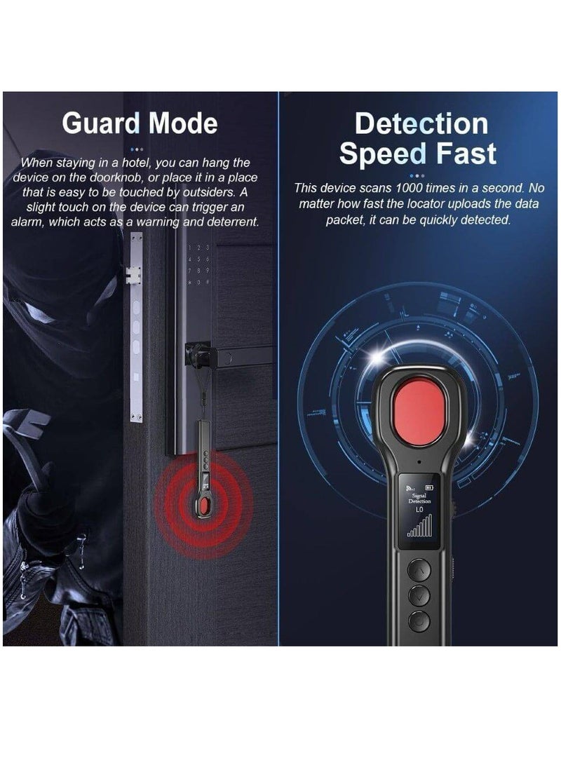 New Design Hidden Camera Detectors, Aunty Hidden Detection Devices, Car GPS Tracker Detector, Wireless Signal Anti-Sneak Anti-Monitoring Scan Tracker Detector IR Camera Detector Black