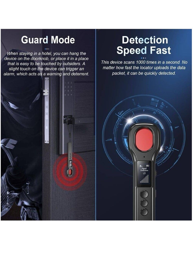 New Design Hidden Camera Detectors, Aunty Hidden Detection Devices, Car GPS Tracker Detector, Wireless Signal Anti-Sneak Anti-Monitoring Scan Tracker Detector IR Camera Detector Black