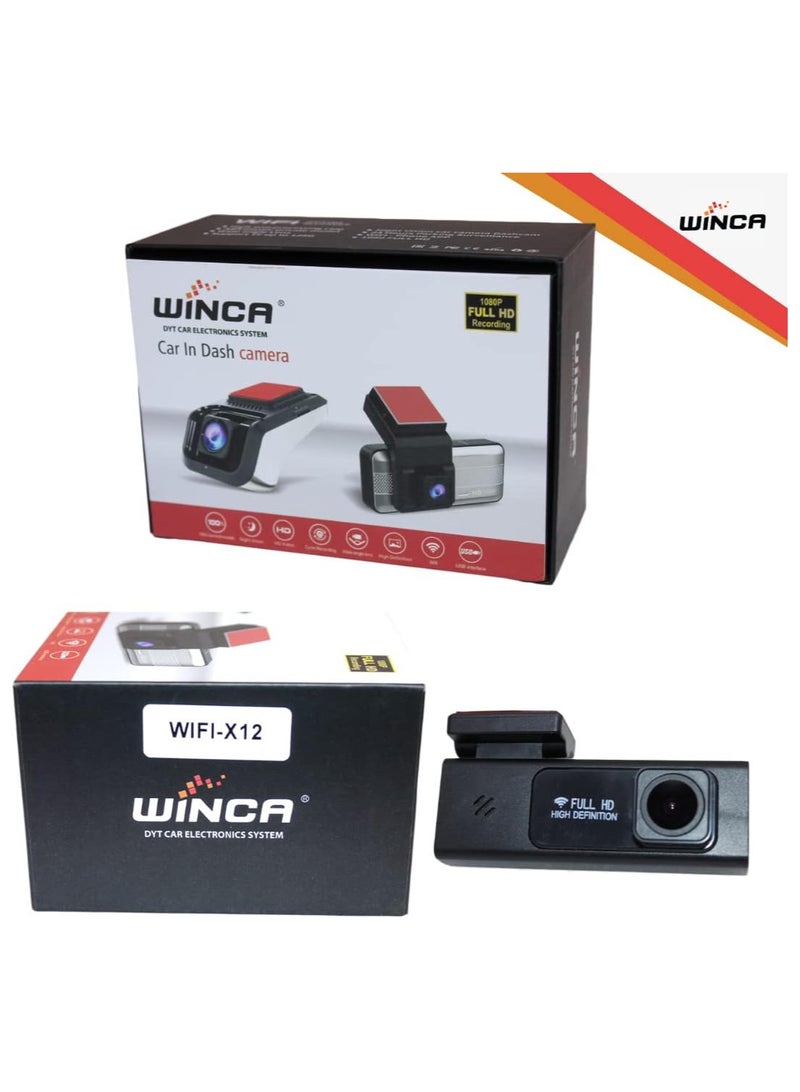WINCA Dash Cam 1080P 3”IPS Screen DVR Car Driving Recorder Wide Angle HDR Dashboard Camera Night Vision Parking Mode Motion Detection Loop Recording WIFI – Phone APP