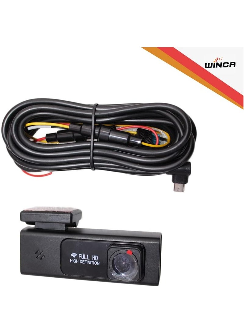 WINCA Dash Cam 1080P 3”IPS Screen DVR Car Driving Recorder Wide Angle HDR Dashboard Camera Night Vision Parking Mode Motion Detection Loop Recording WIFI – Phone APP