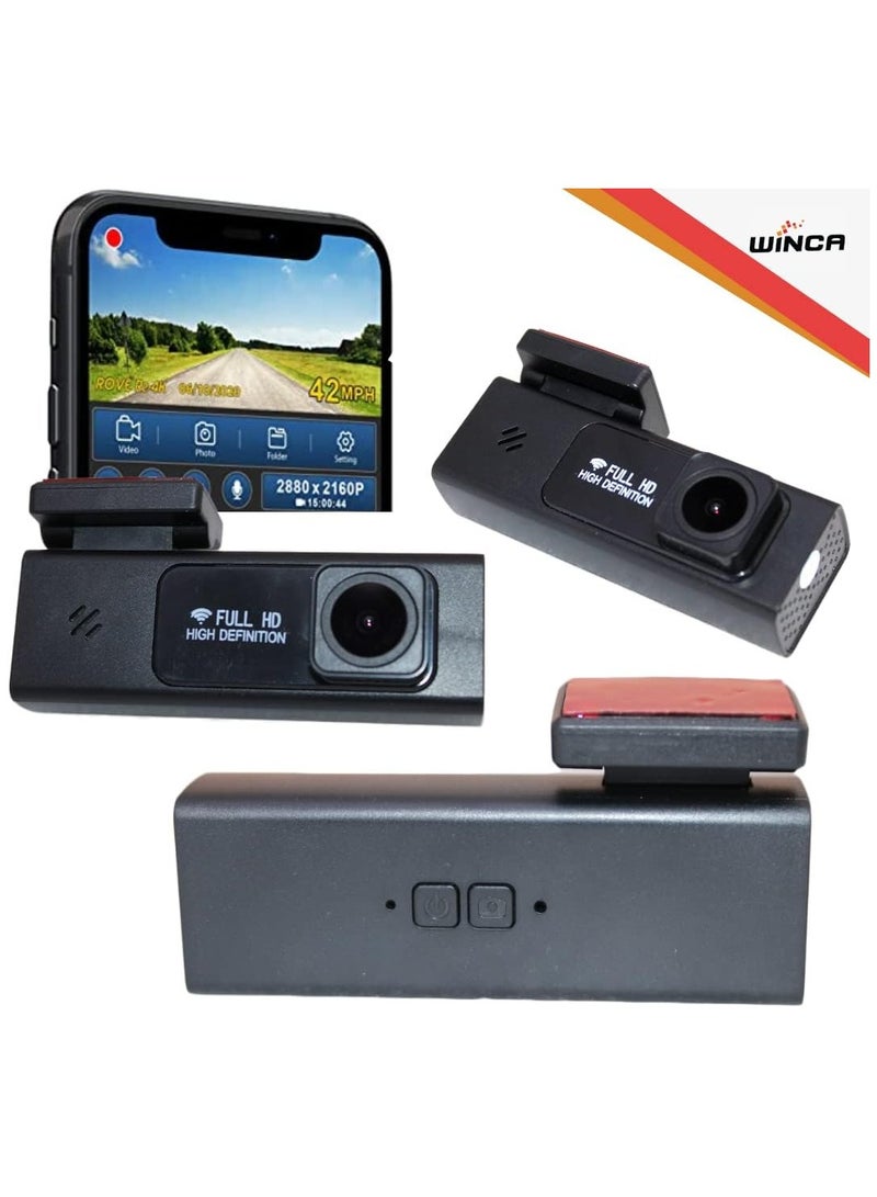 WINCA Dash Cam 1080P 3”IPS Screen DVR Car Driving Recorder Wide Angle HDR Dashboard Camera Night Vision Parking Mode Motion Detection Loop Recording WIFI – Phone APP