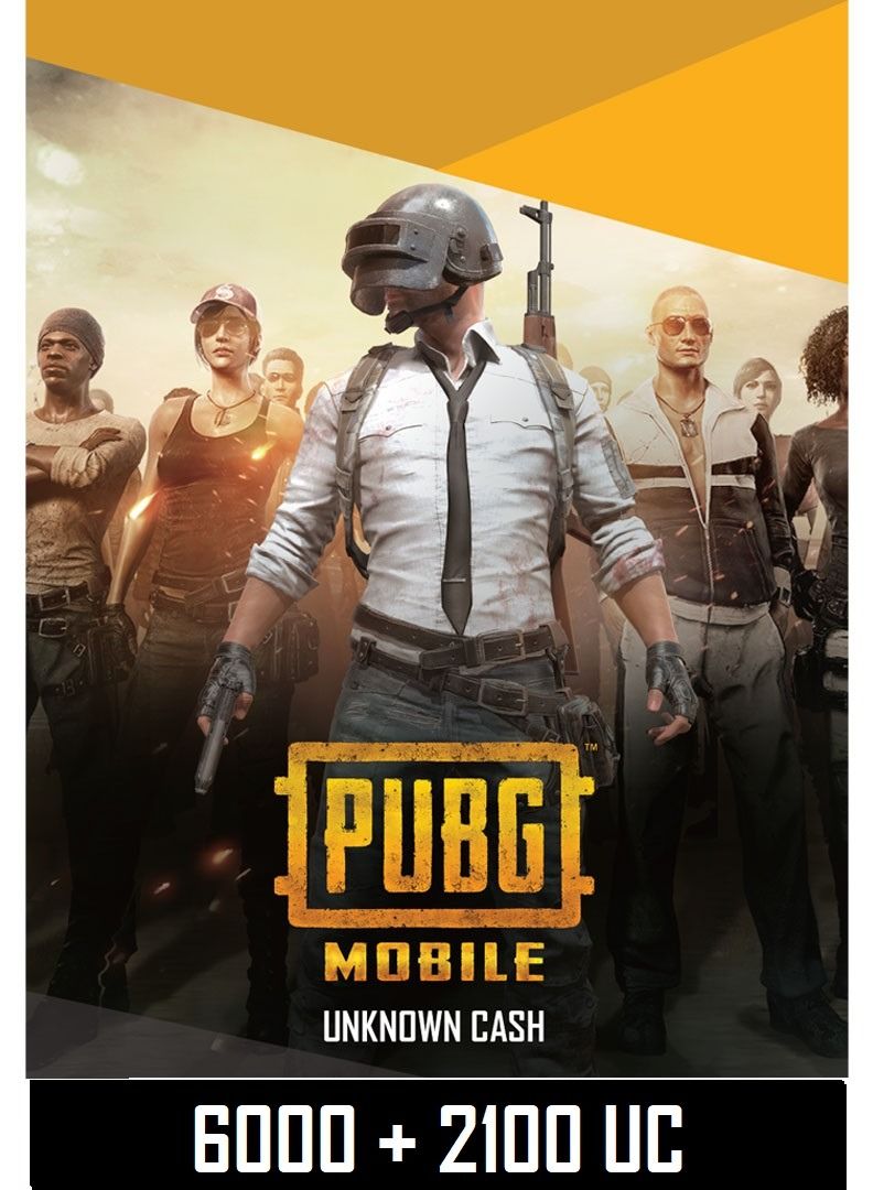 PUBG Mobile 6000 With 2100 UC Global - Digital Code (Delivery via SMS/WhatsApp)