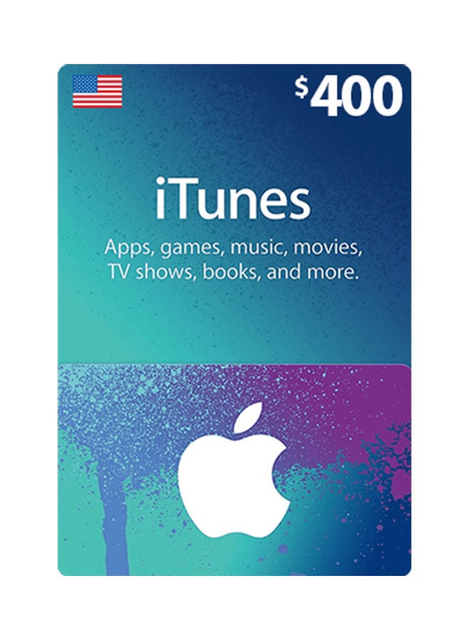 iTunes 400$ Gift Card -USA (Delivery via SMS/WhatsApp)