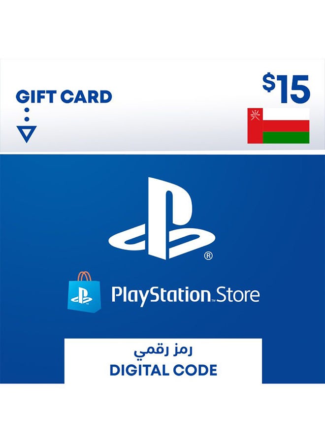 PSN OMAN 15$ Gift Card (Delivery via SMS/WhatsApp)