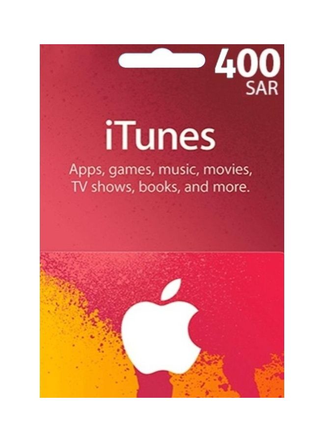 KSA iTunes 400 SAR Gift Card (Delivery via SMS/WhatsApp)