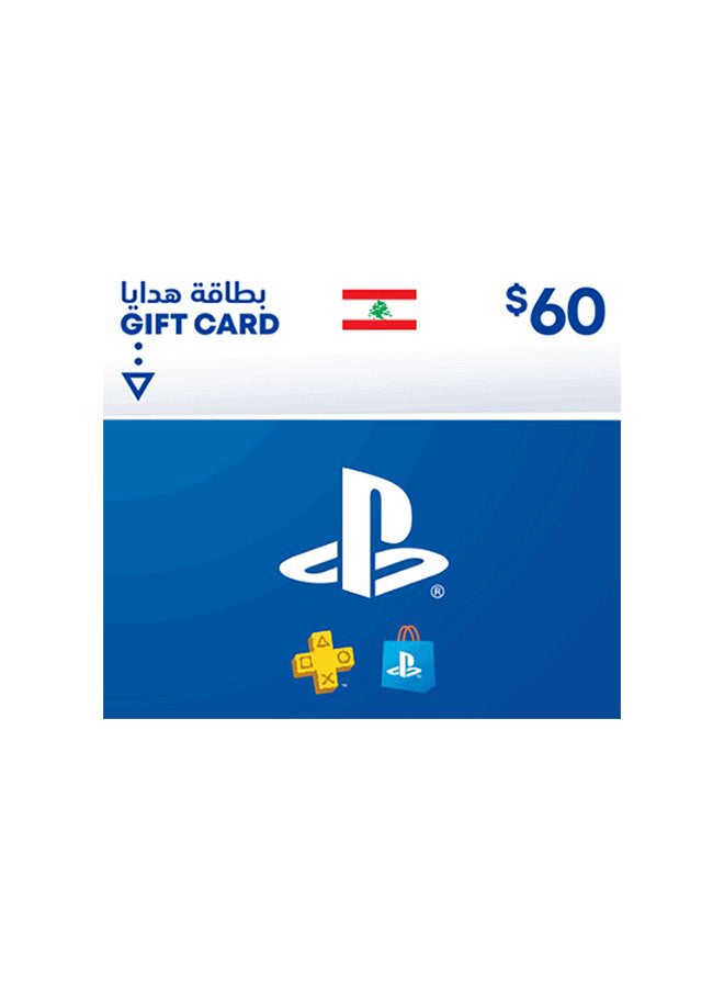 PSN LEB Store 60$ Gift Card (Delivery via SMS/WhatsApp)