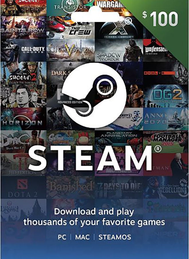 Steam Cards 100$ (Delivery via SMS/WhatsApp)