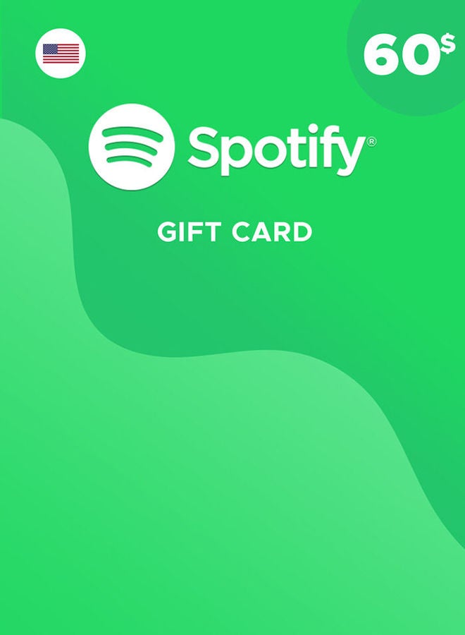 Spotify Card 60$ for US accounts (Delivery via SMS/WhatsApp)