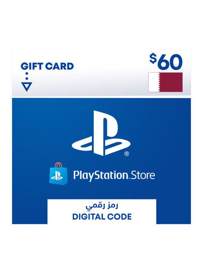 PSN Qatar 60$ Gift Card (Delivery via SMS/WhatsApp)