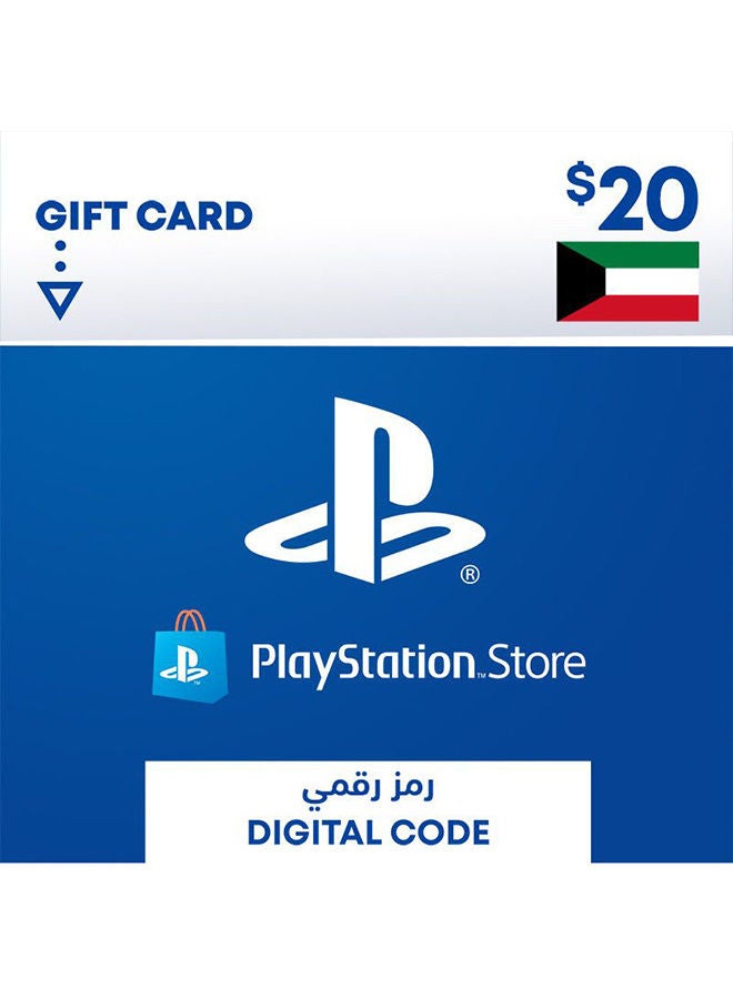 PSN Kuwait Store 20$ Gift Card (Delivery via SMS/WhatsApp)