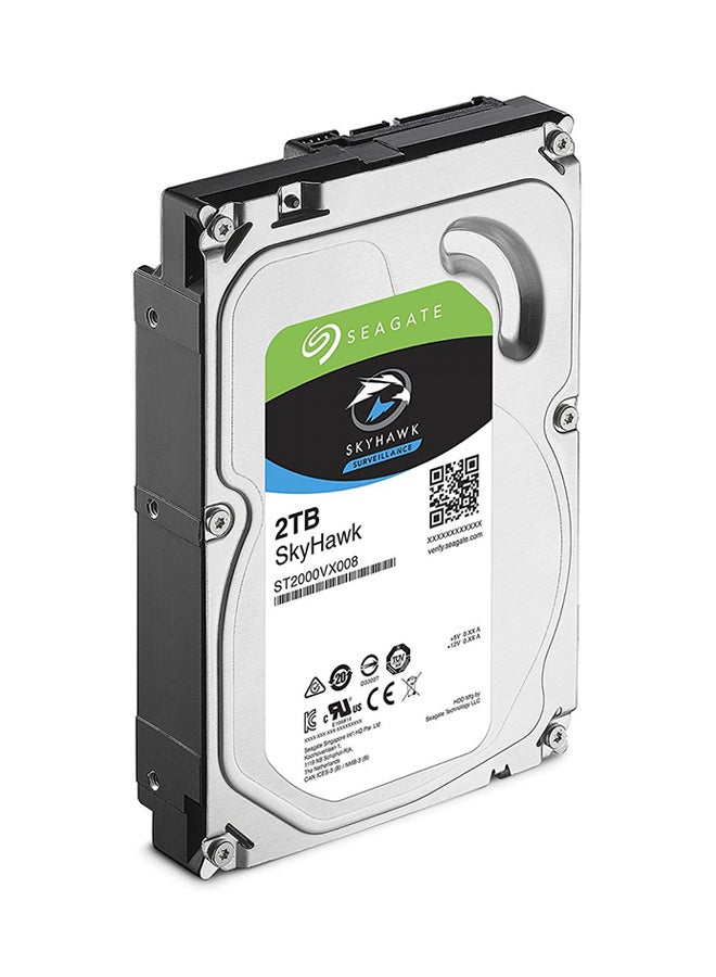 SkyHawk, Surveillance Internal Hard Drive HDD – 3.5 Inch SATA 6 Gb/s 64 MB Cache for DVR NVR Security Camera System, and Three-year Rescue Services (ST2000VX008) 2.0 TB