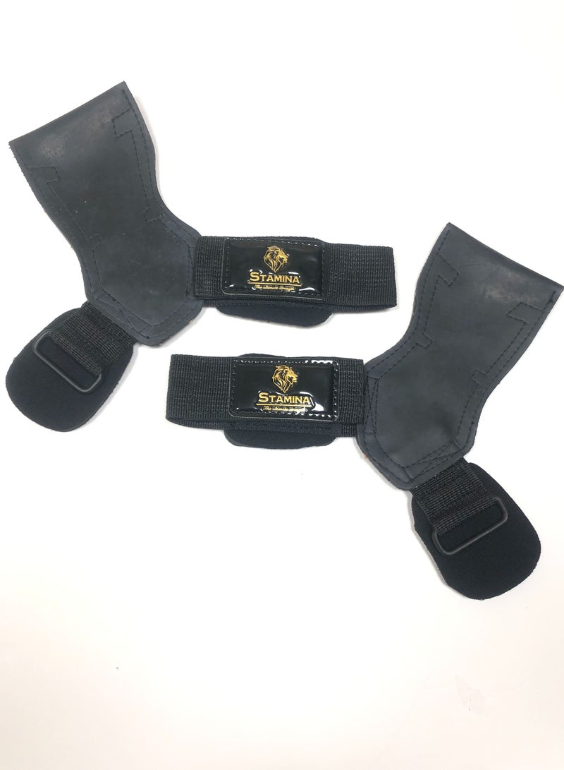 Heavy Weight Lifting Grippers -Stamina the Ultimate Strength-Black Color-Adjustable Velcro strip