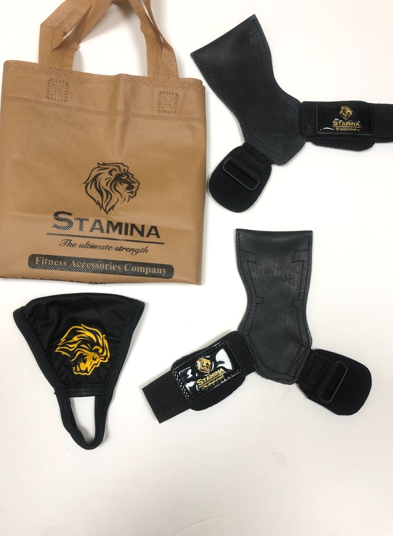 Heavy Weight Lifting Grippers -Stamina the Ultimate Strength-Black Color-Adjustable Velcro strip