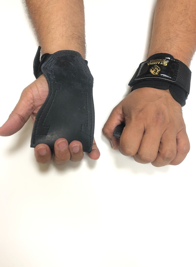 Heavy Weight Lifting Grippers -Stamina the Ultimate Strength-Black Color-Adjustable Velcro strip