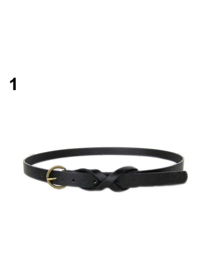 Vintage Thin Belt Black