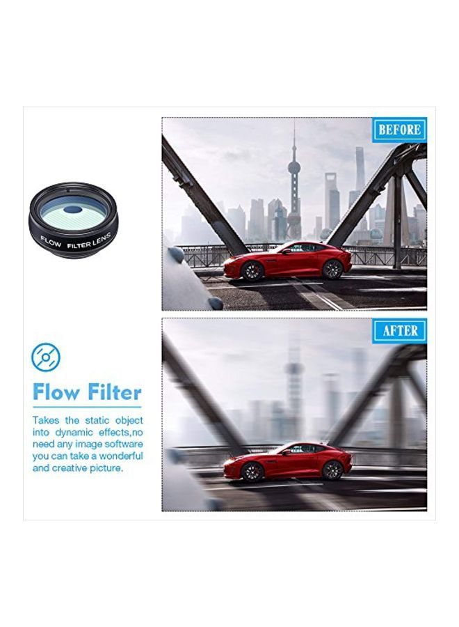 10-In-1 Phone Lens Kit Black/Clear