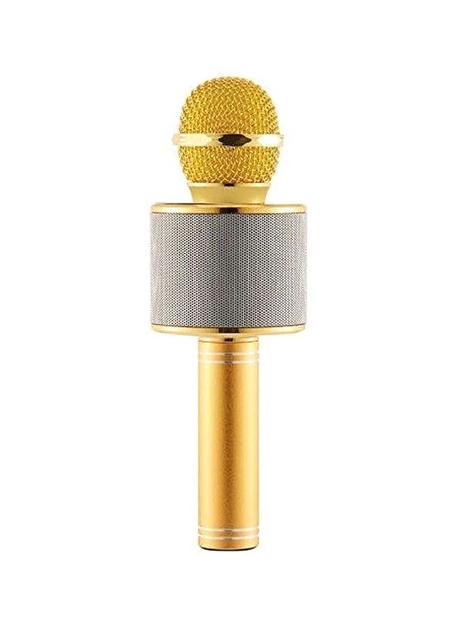 Bluetooth Karaoke Microphone WS-858 Gold/White/Silver