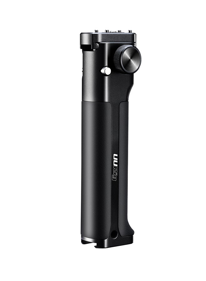 Gimbal Stabilizer Hand Grip Extension Rod Holder With Cold Shoe Mount Black