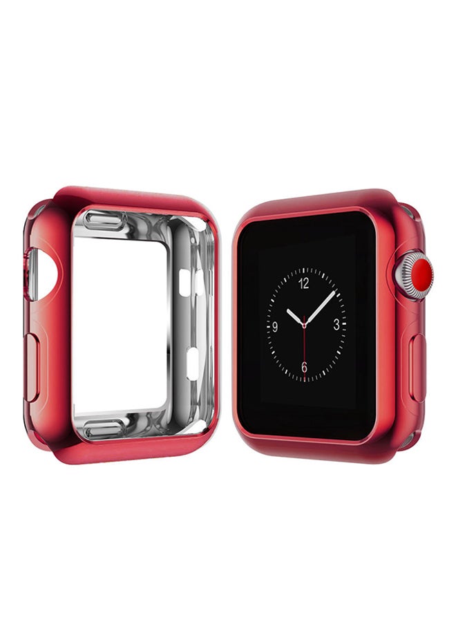 Protective Case Cover For Apple Watch Series 2/3 42mm Red