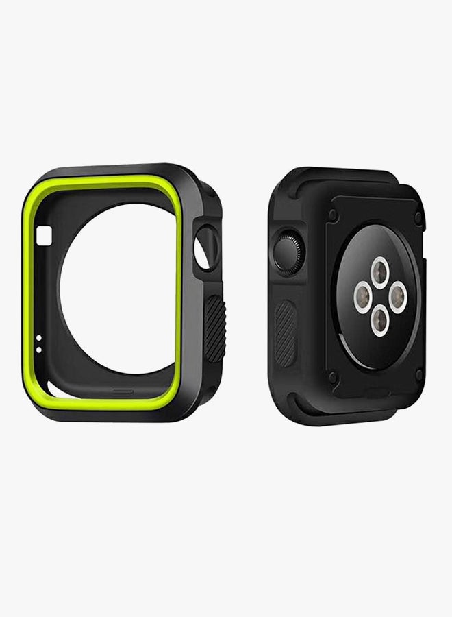 Protective Cover For Apple Watch Series 3 42mm Green/Black