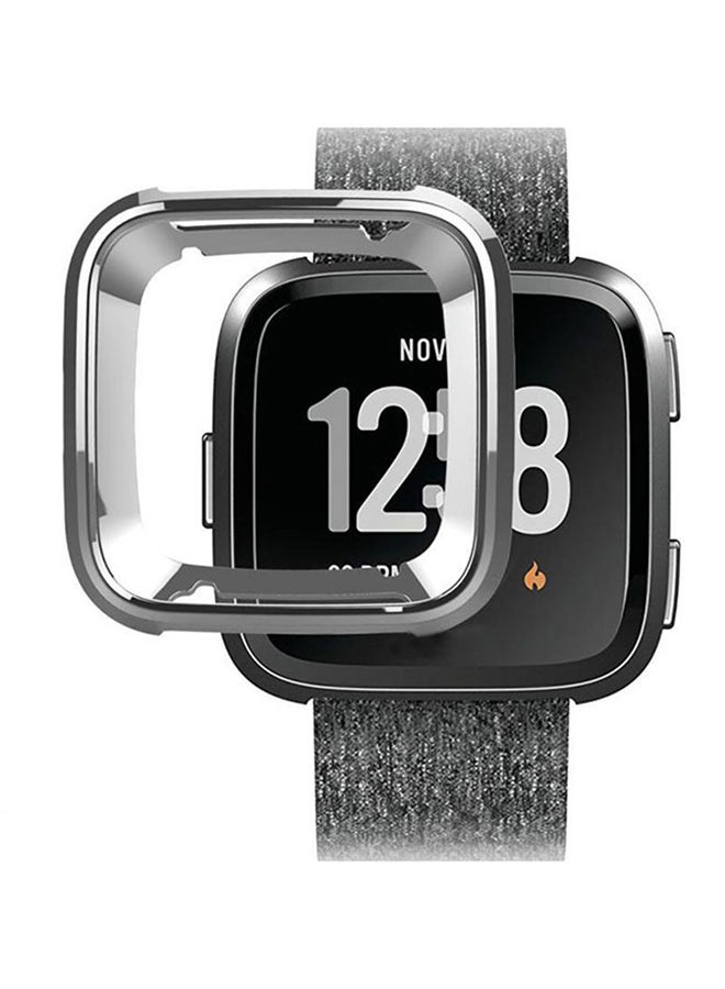 Ultra-Thin Protective Case Cover For Fitbit Versa Silver