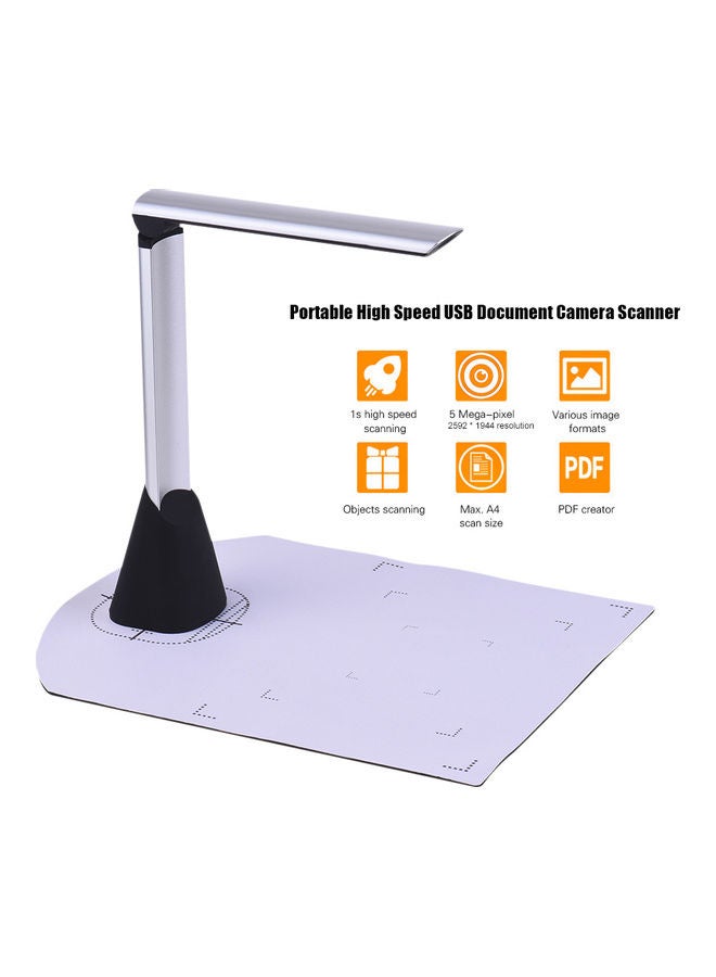 USB Foldable Document Scanner White