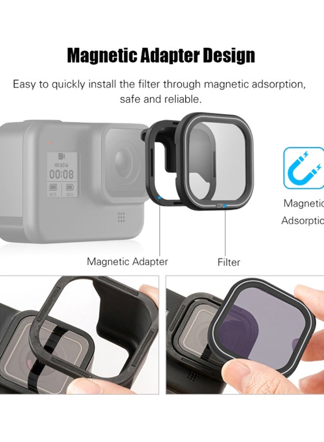 Camera CPL Filter With Magnetic Adapter Black/Clear/White