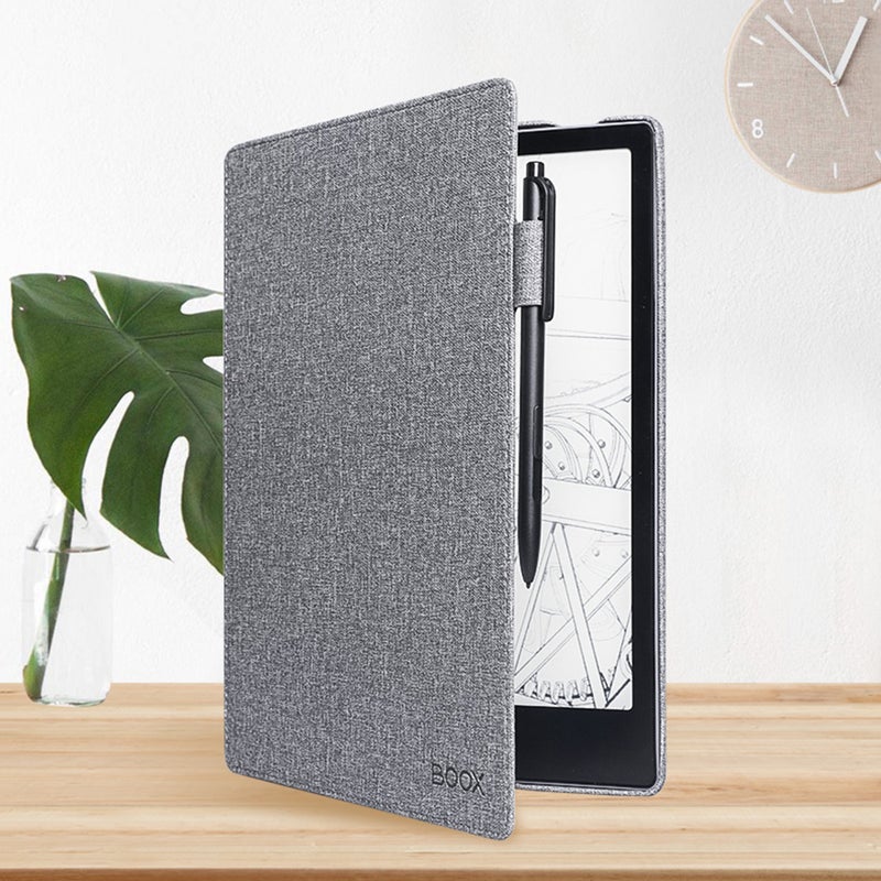 PU Leather Folio Folding Cover Lightweight Protective Case Grey