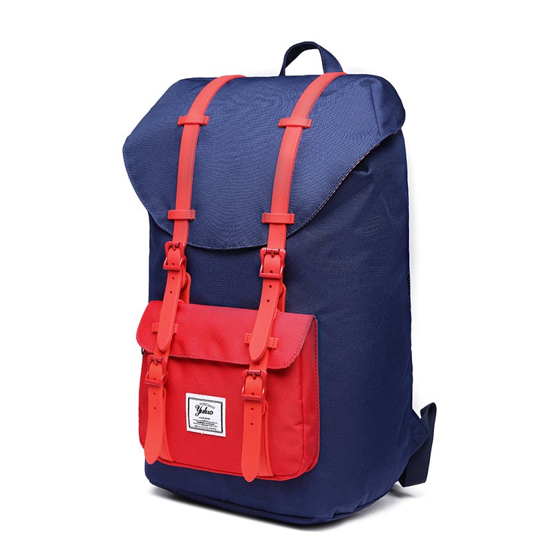 Euroamerican Fashionable Outdoor Men Shoulder Backpack Blue