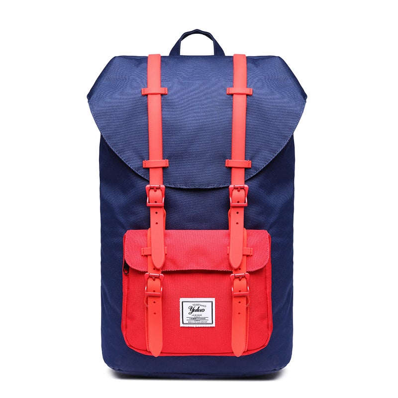 Euroamerican Fashionable Outdoor Men Shoulder Backpack Blue