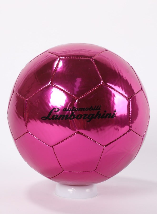 Lamborghini Diamond Pattern PVC Metallic Soccer Ball Size 5, Durable Abrasion-Resistant for 6 Years+