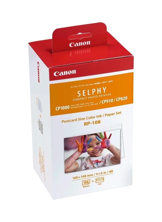 Selphy CP1500 With 108 Sheet And Ink Set Pink