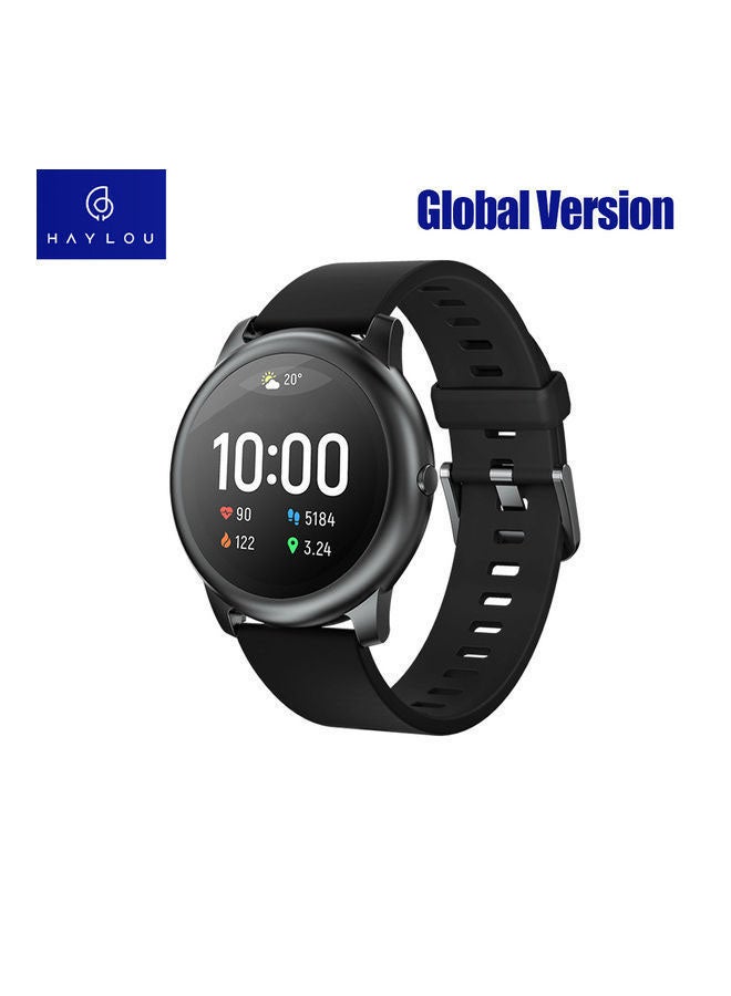 340.0 mAh Global Version LS05 Solar Smart Watch Black