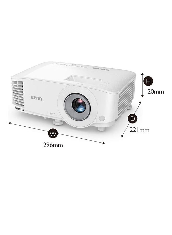 MX808STH 3600 Lumens XGA Short Throw Projector 9H.JMG77.13R White