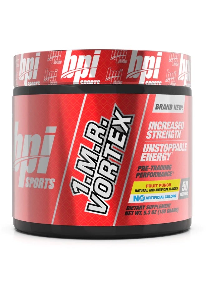 BPI Sports 1.M.R Vortex Pre Workout Powder,Fruit Punch,50serv
