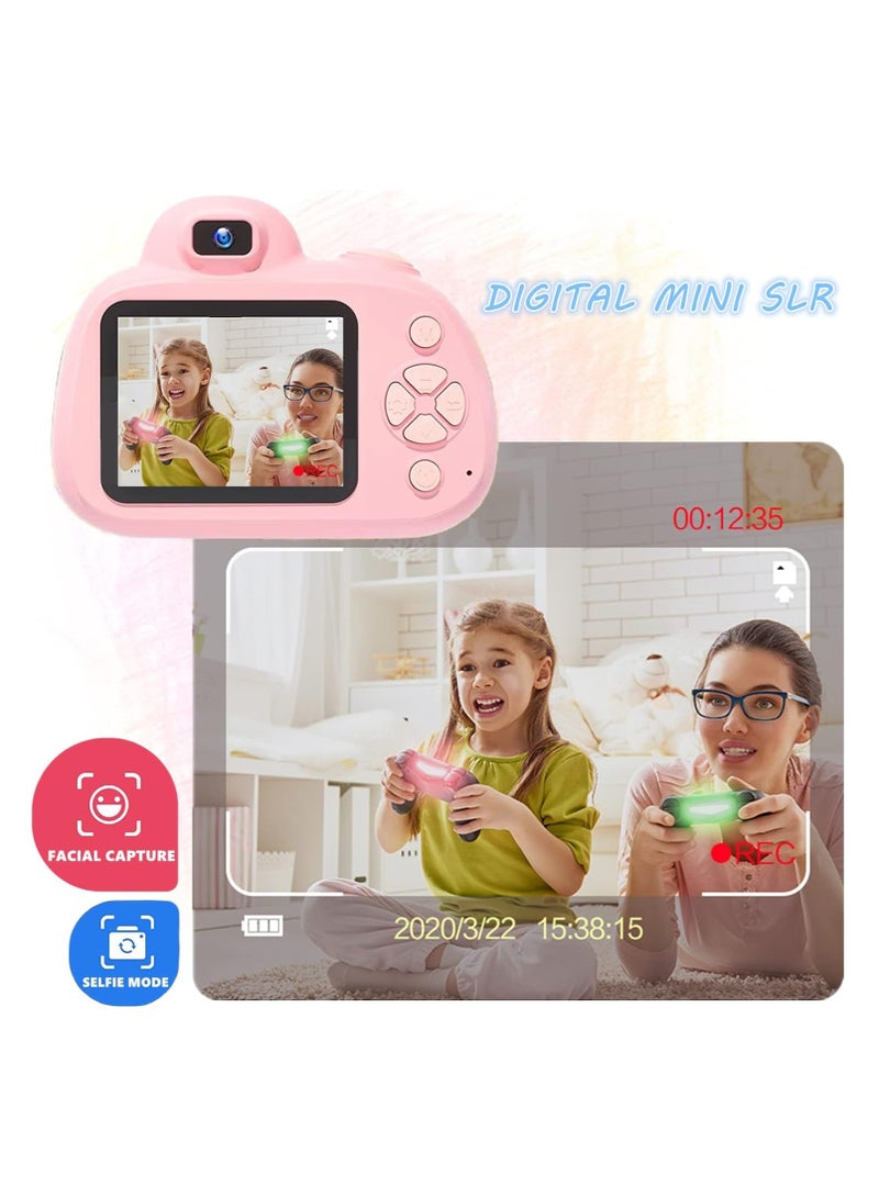Kids Digital Camera 2.4 inch IPS Screen Video Camcorder with Flash Black