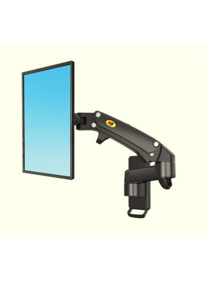 Adjustable TV Wall Mount With Gas Spring For 40 - 50 Inch Monitors Black