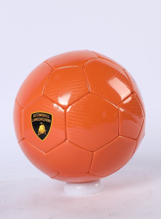 LAMBORGHINI #5 MACHINE-SWING PU CARBON FIBER SOCCER BALL-ORANGE