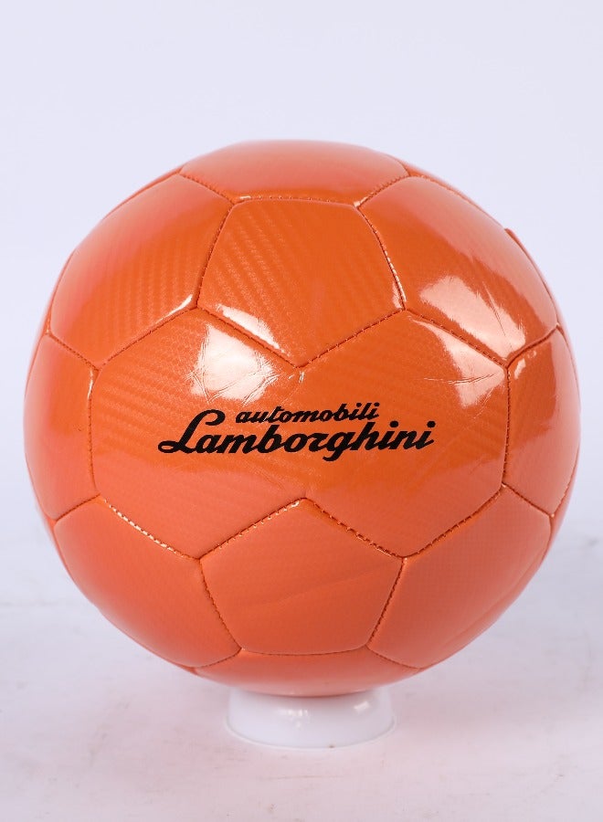 LAMBORGHINI #5 MACHINE-SWING PU CARBON FIBER SOCCER BALL-ORANGE