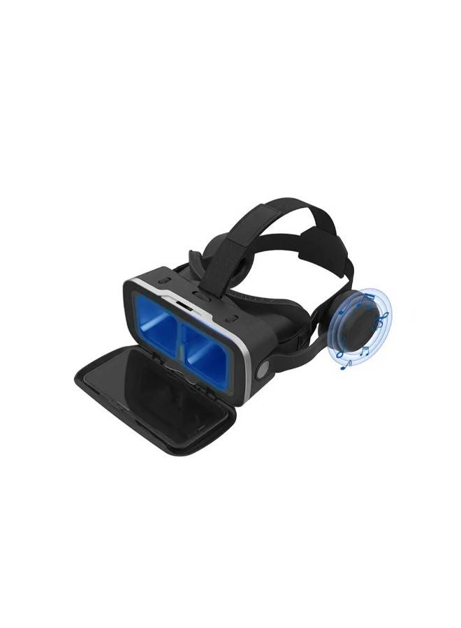 Virtual Reality 3D Wireless Glasses Headset With Earphone