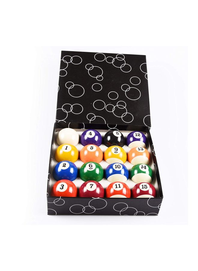 16-Piece Billiard Balls Set