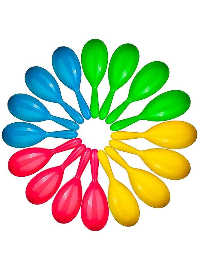 Add Life To The Party! 24 Neon Maracas, Adorable Party Favors, Noisemaker For Birthday Parties, 4